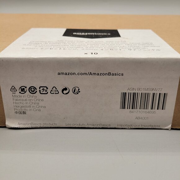 Cabinet Inset Hinges Satin Nickel 3/8" Inset Set of 10 - Picture 5 of 6